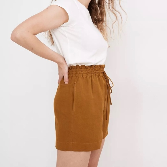 Madewell Linen-Cotton Drawstring Pull-On Shorts - Picture 8 of 8